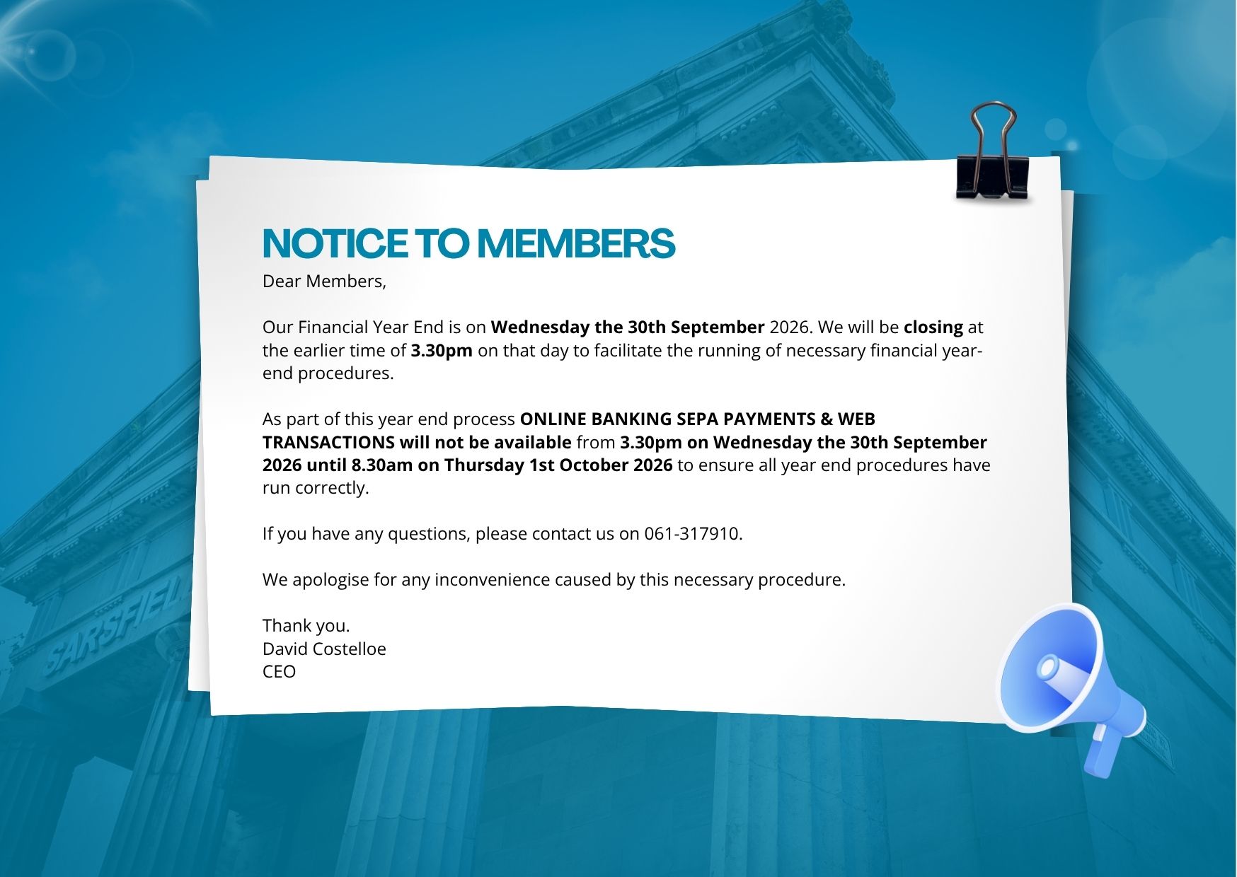 Notice to Members