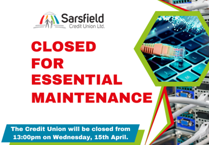 Member Notice: Closed For Essential Maintenance 15th of April